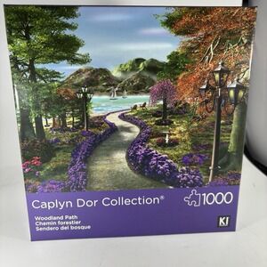KI Puzzle 1000 Pieces Caplyn Dor Collection Jigsaw Puzzle Woodland Path Flowers